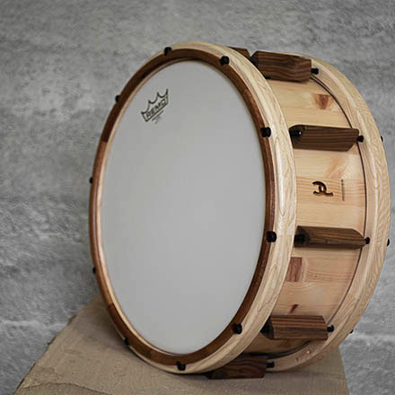 handgemachte Snaredrum aus Holz